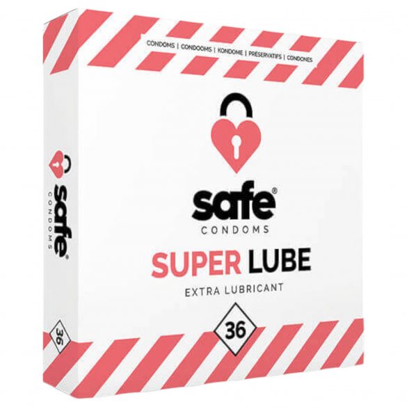 SAFE Super Lube - extra gleitfähiges Kondom (36 Stück)