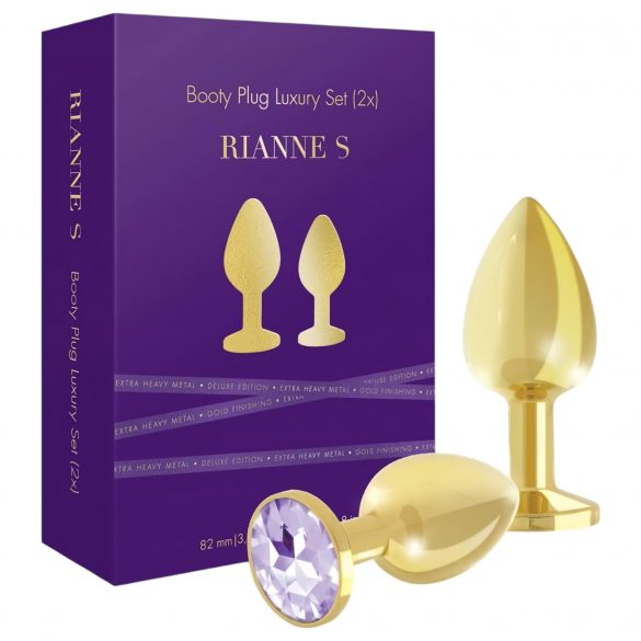 Rianne - Luxe 2-delige anale set (goud)