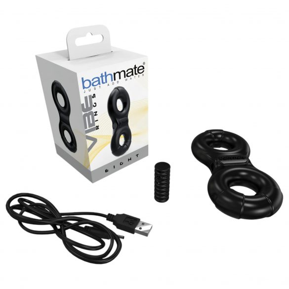 Bathmate Vibe Ring Eight - Rechargeable Vibrating Cock Ring (Black)