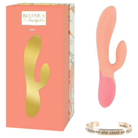 Rianne Essential Xena - Rechargeable, Warming Vibrator (Peach-Coral)