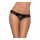 Obsessive Miamor - Rhinestone Open Lace Thong (Black)