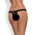 Obsessive Miamor - Rhinestone Open Lace Thong (Black)