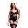 Set di Lingerie in Pizzo Taglie Forti BACI - Nero (XL-XXL)