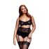 BACI Plus Size - kantwerk lingerie set - zwart (XL-XXL)