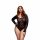 BACI Plus Size - Langärmeliger Spitzenbody - Schwarz (XL-XXL)