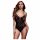 Baci - Halsband, transparenter Body - schwarz (S-L)