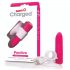 Screaming O Positive - uppladdningsbar superstark stavvibrator (rosa)