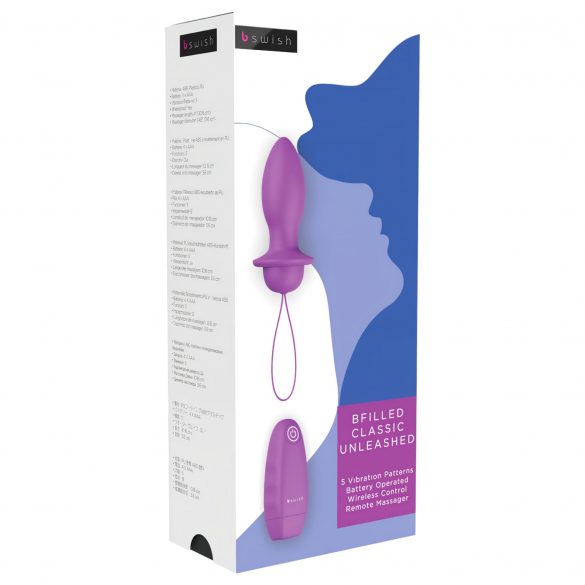 B SWISH Bfilled Classic - Wireless Anal Vibrator (Purple)