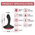 Magic Motion Solstice - intelligent, akkubetriebener Prostata Vibrator (schwarz)