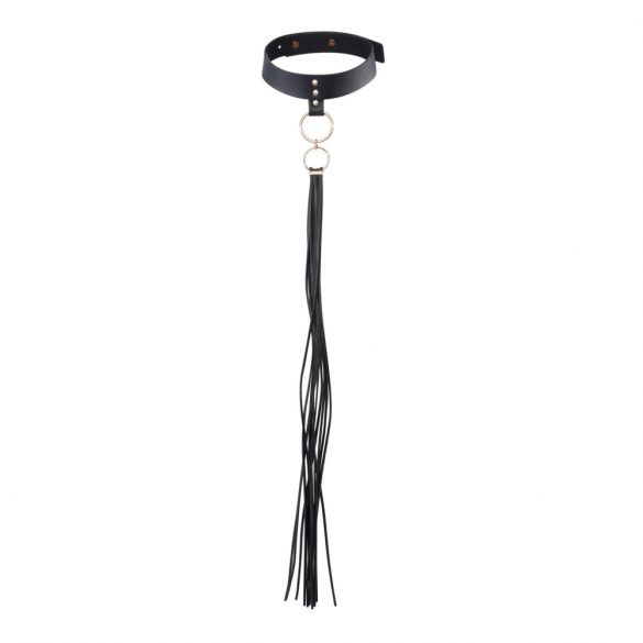 Bijoux Indiscrets - Halsband mit Gerte (schwarz)