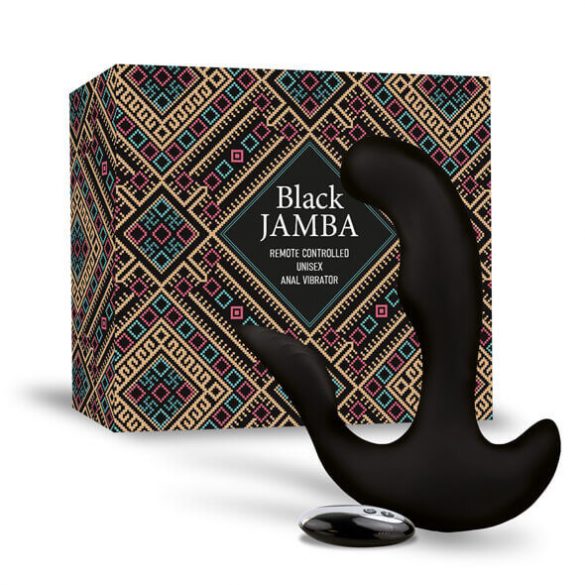 FEELZTOYS Black Jamba - radio, grijaći analni vibrator (crni)