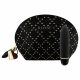 Vibratore a forma di rossetto in silicone nero - Rianne Essentials Classique Stud