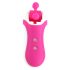 Vibratore Stimolatore Clitoride e Simulatore di Sesso Orale Clitella di FEELZTOYS - Ricaricabile e Rotante (Rosa)