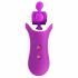 FEELZTOYS Clitella - akumuliatorinis, sukamasis, oralinis vibratorius (violetinis)