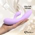 FEELZTOYS Lea - baterijski, vodootporni vibrator G-točke s 2 motora (ljubičasta)