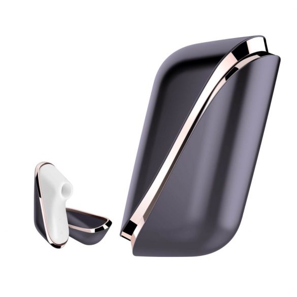 Satisfyer Traveler - stimulator clitoridian pentru călătorie (negru-alb)