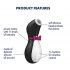 Satisfyer Penguin - zasilany bateryjnie, wodoodporny stymulator łechtaczki (czarno-biały)