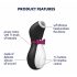 Satisfyer Penguin - Rechargeable, Waterproof Clitoral Stimulator (Black-White)