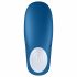 Satisfyer Double Whale - Zweimotoriger Partner-Vibrator (blau)