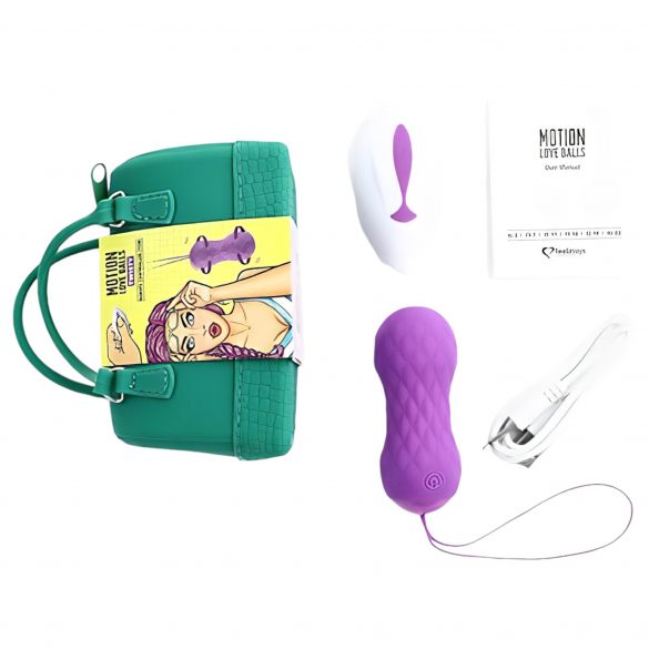 FEELZTOYS Twisty - œuf vibrant rotatif étanche à télécommande (violet)