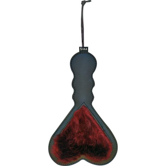 S&M - Short Heart Spanker (Burgundy-Black)