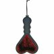 S&M - Short Heart Spanker (Burgundy-Black)