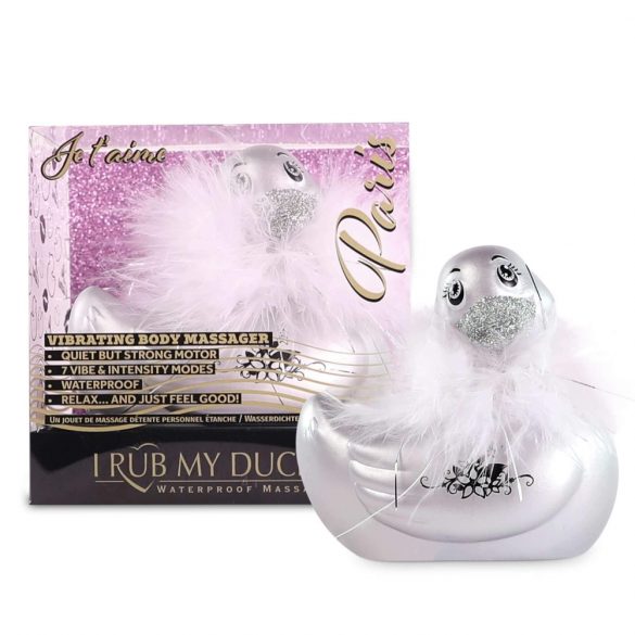 Duckie Paris 2.0 - Playful Duck Waterproof Clitoral Vibrator (Silver)