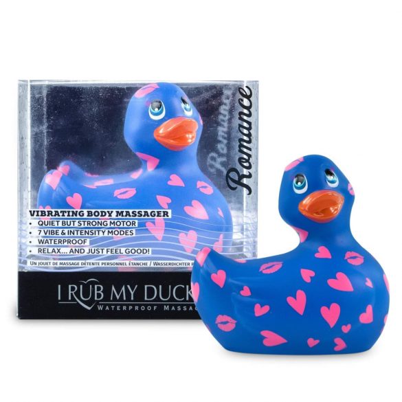 My Duckie Romance 2.0 - водоустойчив клиторен вибратор (синьо-розов)