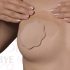 Bye Bra F-H - невидими лепенки за увеличаване на гърдите - голи (3 чифта)