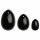 La Gemmes Yoni - Black Obsidian Egg Set (3pcs)