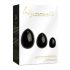 La Gemmes Yoni - Geishaballen set - zwarte obsidiaan (3 stuks)