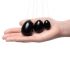 La Gemmes Yoni - Boules de geisha - Obsidienne noire (3 pcs)