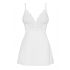 Babydoll Seducente in Pizzo con Perizoma (Bianco)  - L/XL