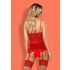 Obsessive Lovica - Lace Garter Top and Thong (Red)