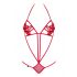 Obsessive Luiza - tulpen kanten body - rood (S/M)