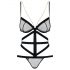 Obsessive Bondy - Chain Strapped Bodysuit (Black) (S-M)