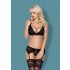 Obsessive 810 Lace Lingerie Set (Black)