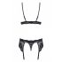 Obsessive 810-SEG-1 - ensemble lingerie dentelle (noir)