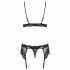 Obsessive 810 Lace Lingerie Set (Black)