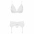 Obsessive 810-SEG-2 - Lace Lingerie Set (White)  - L/XL