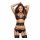 Obsessive Frivolla - Spicy Lace Lingerie Set - 4 Pieces (Black)