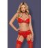 Obsessive Heartina - Lingerie Set (Red)