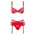 Obsessive Heartina - Lingerie Set (Red)