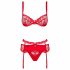 Obsessive Heartina - ensemble de lingerie (rouge)