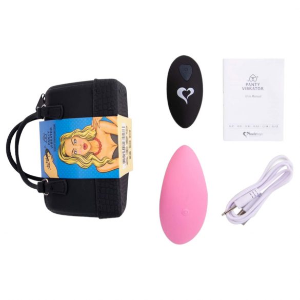 Vibrator de chilot pentru clitoris, cu acumulator și control radio, roz