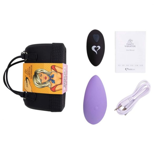 FEELZTOYS Panty - akkubetriebener, funkgesteuerter Klitorisvibrator (lila)