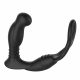 Nexus Simul8 - Rechargeable Vibrating Cock Ring with Anal Dildo (Black)