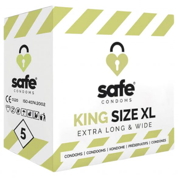 SAFE King Size XL - Extra Large Condoms (5pcs)