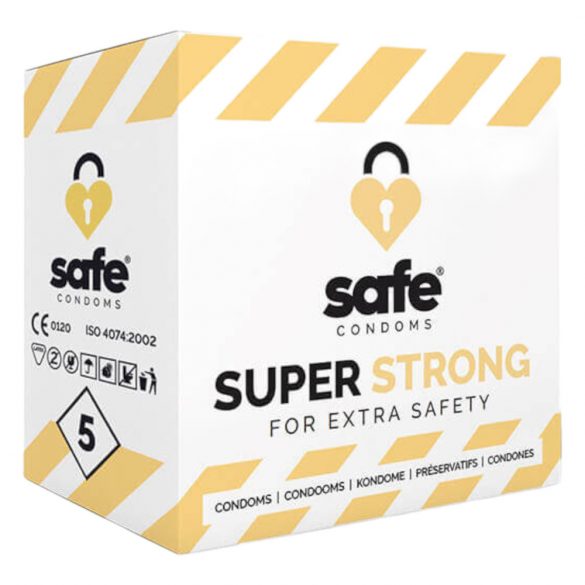 SAFE Super Strong - īpaši izturīgs prezervatīvs (5gb)