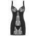 Obsessive Heartina - Nightwear with Thong (Black)